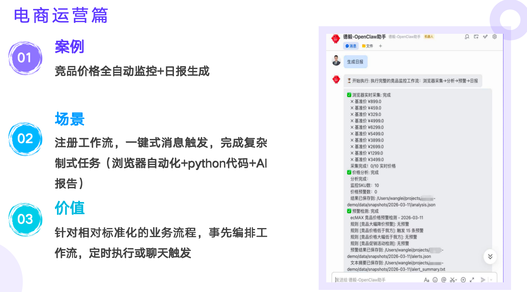 OpenClaw 企业级应用 - 电商运营